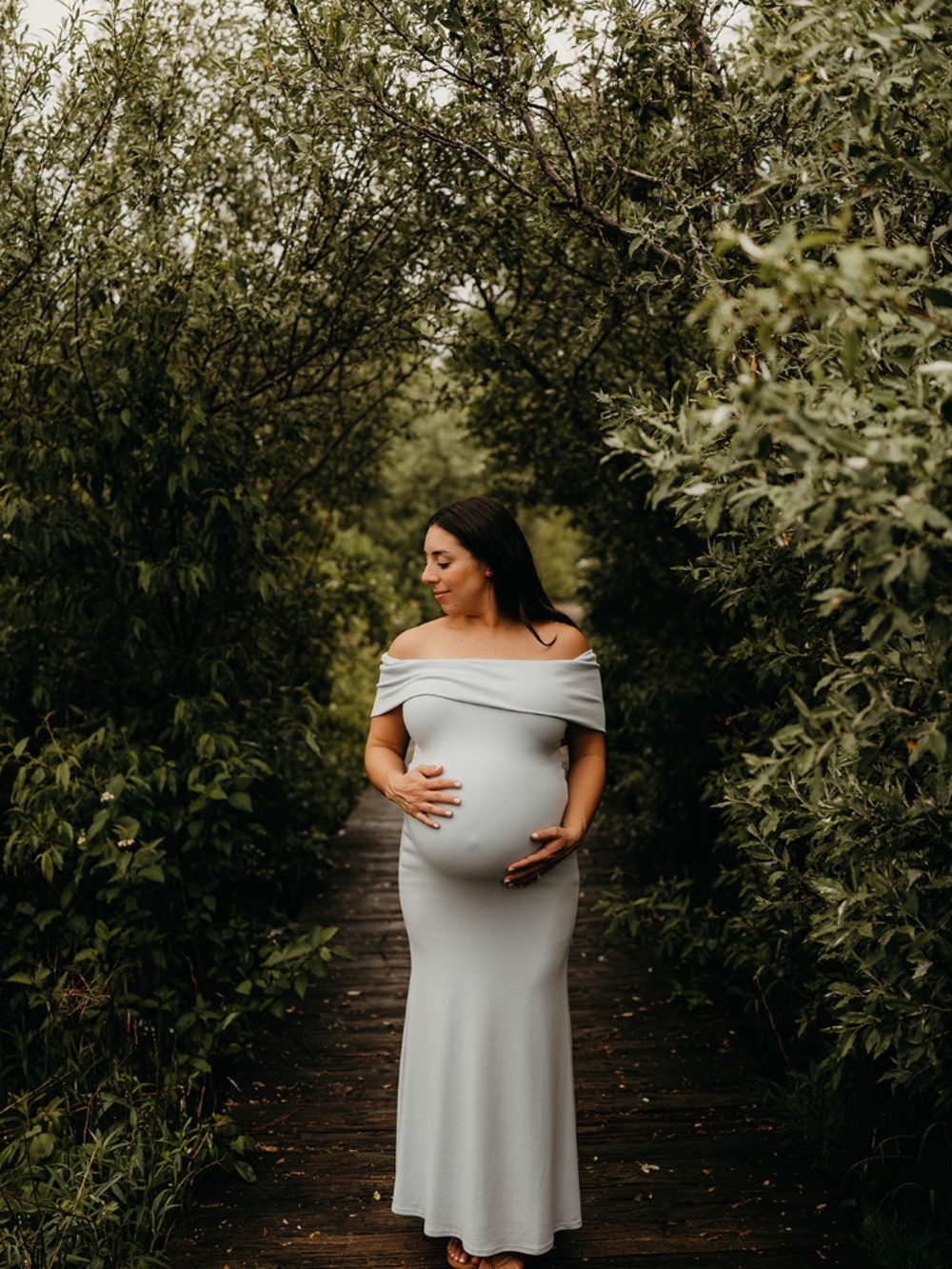Blue Maxi Dress (bump friendly)